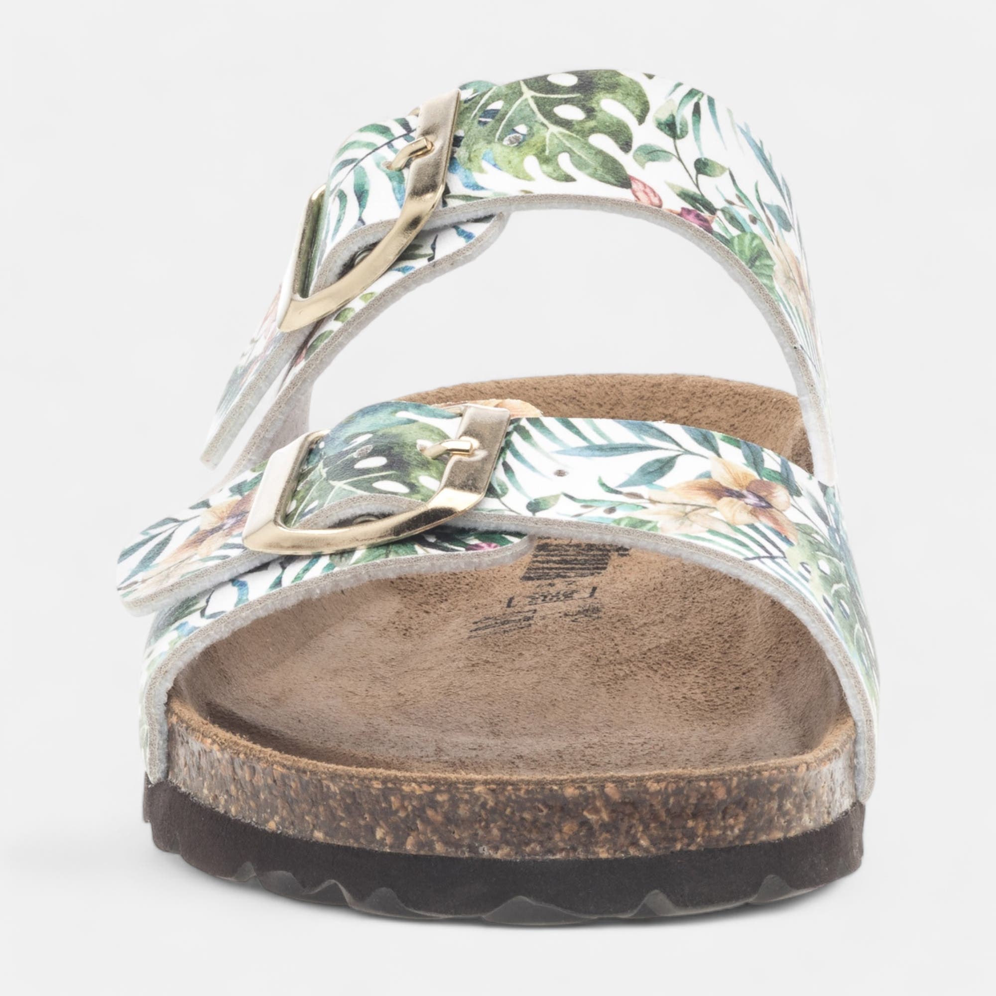 Mules semelle liège Femme multicolore