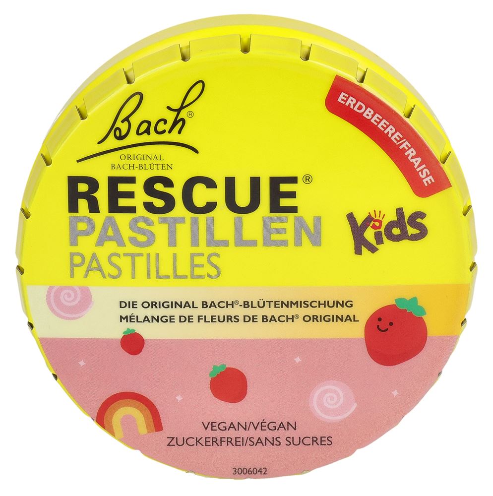 RESCUE Kids<br>50 g, Dose, Pastillen, Erdbeere