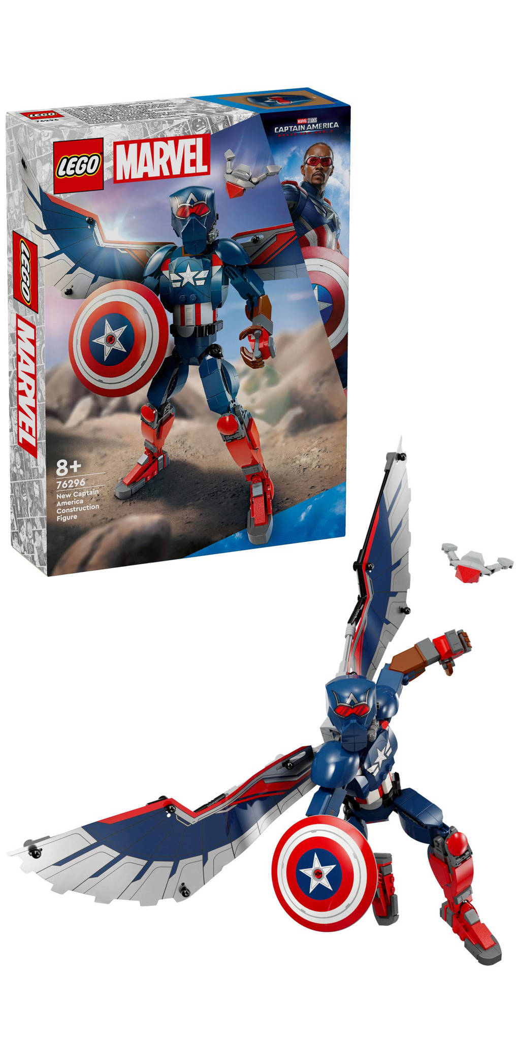 Marvel Nieuwe Captain America bouwfiguur 76296