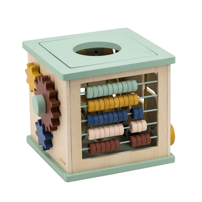 Cube d'activités en bois 5 en 1