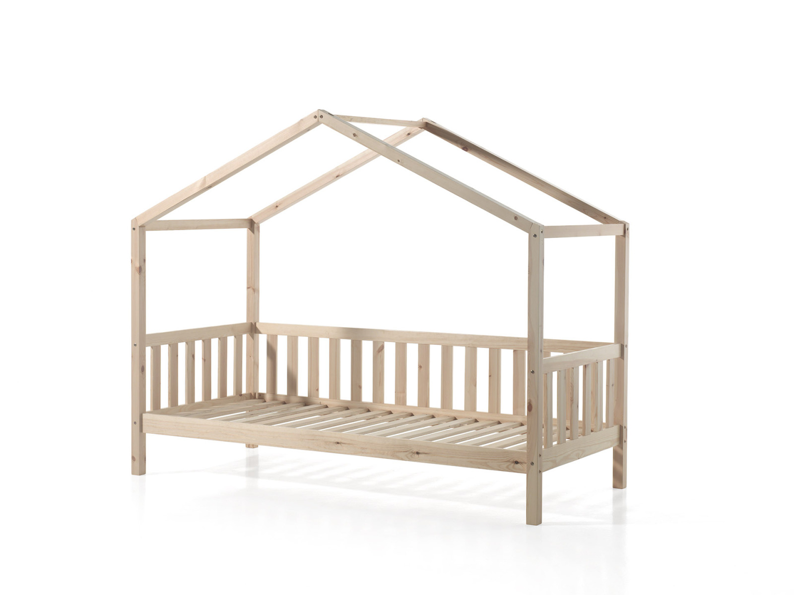 Hausbett DALLAS - natur - Kiefer massiv - 90x200 cm