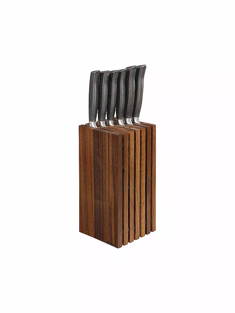 ZASSENHAUS Messerblock 13x26cm Nussbaum braun