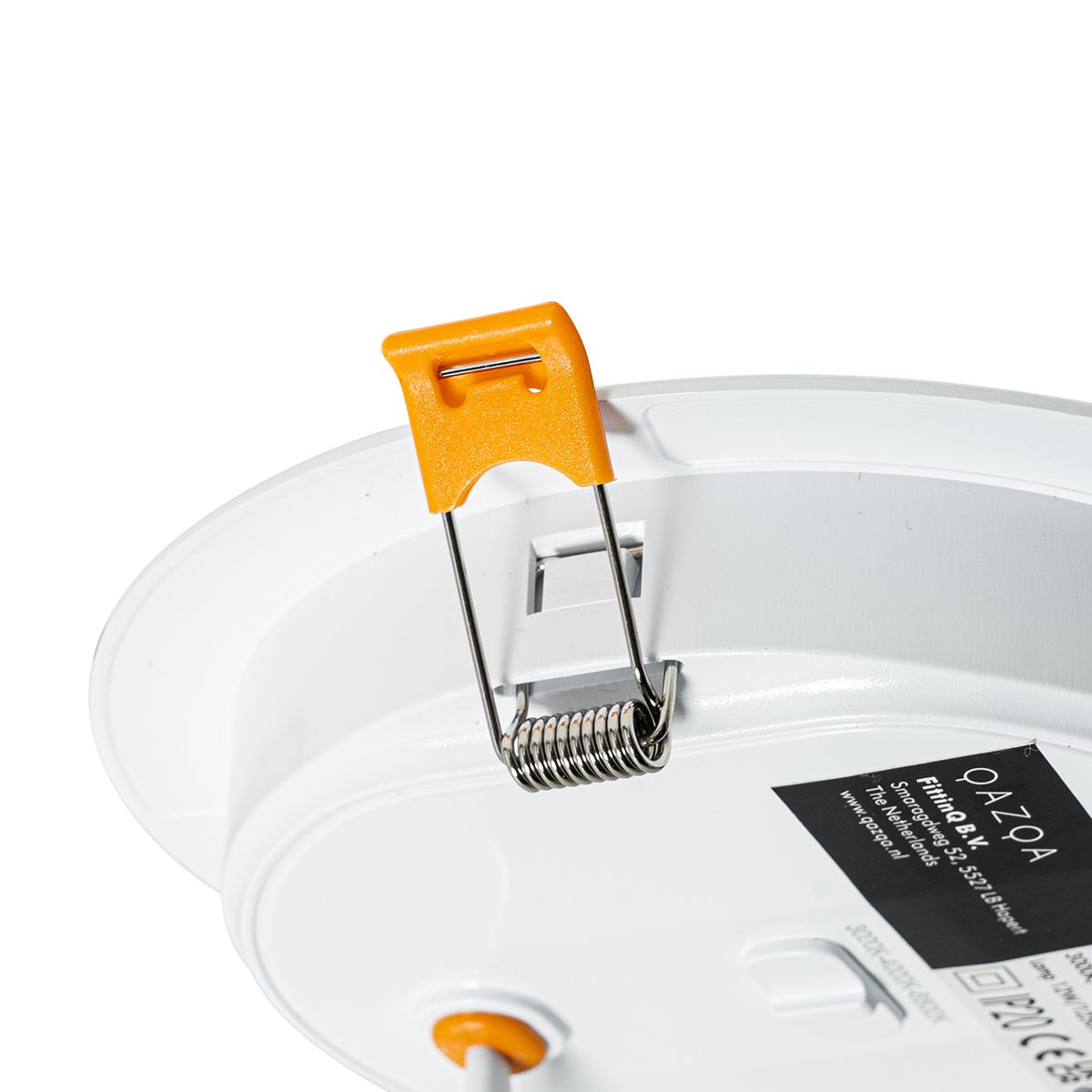 Set van 6 inbouwspots wit 14,5cm incl. LED instelbaar in kelvin met dipswitch - Stephanie