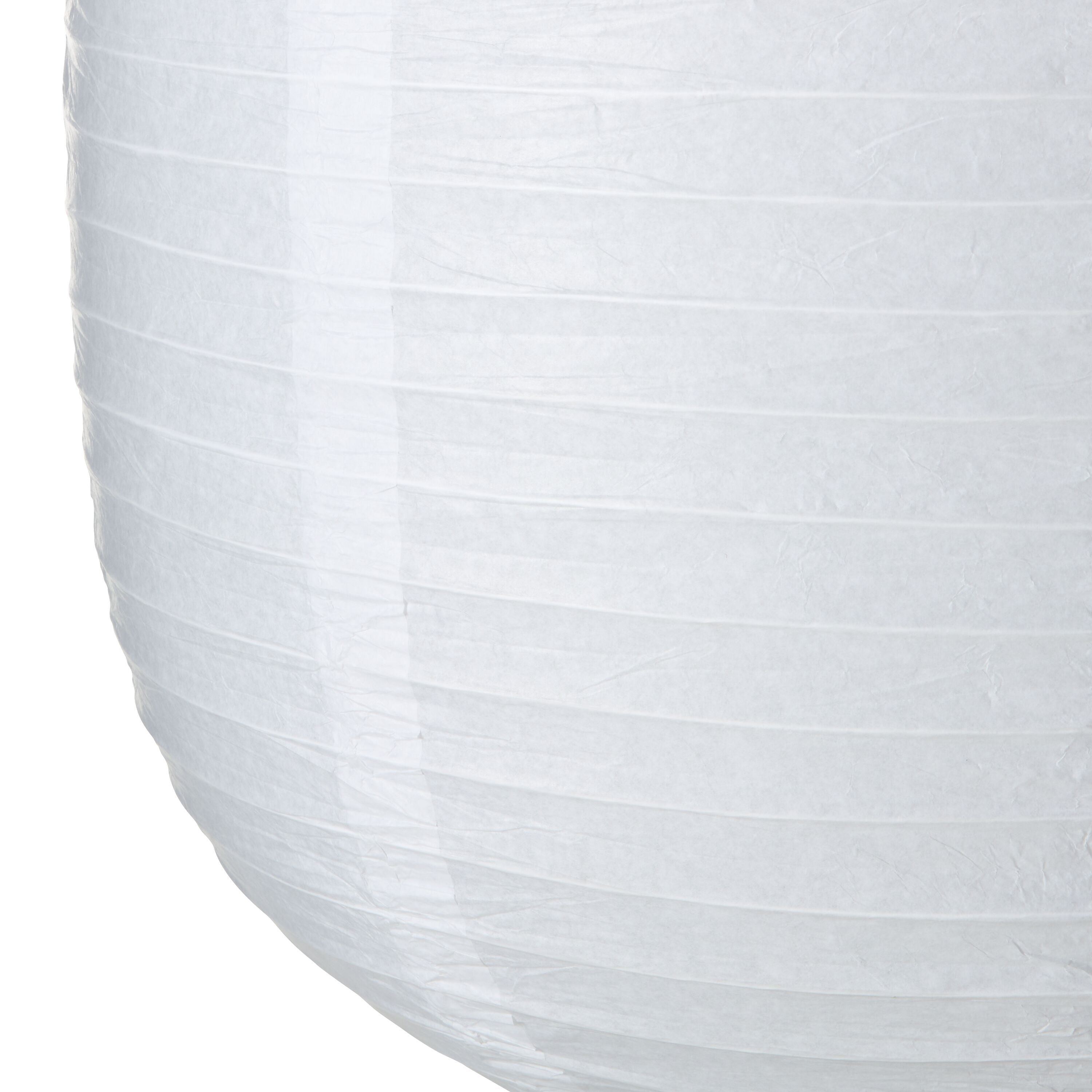 SORAYA Papierschirm - Weiss / H: 52.0 cm x D: 50.0 cm