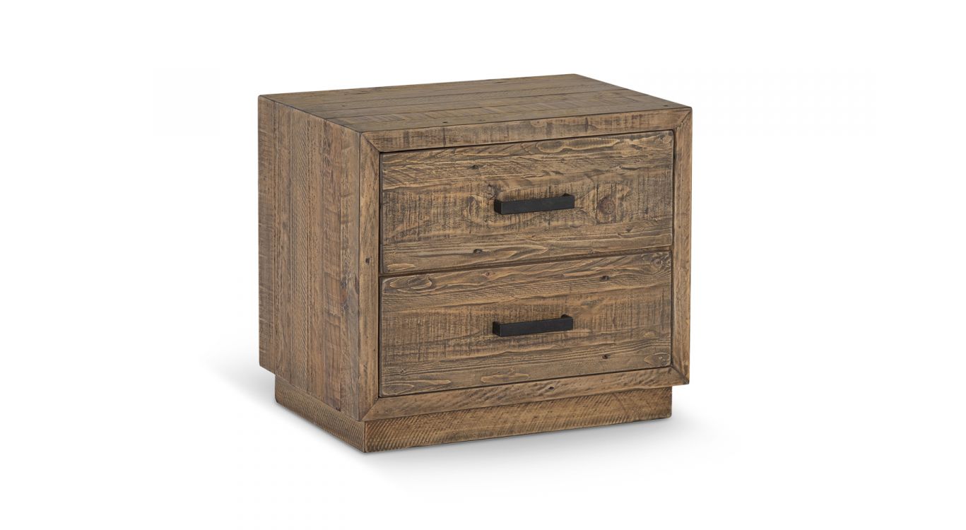 Table de chevet bois marron 61x40x53cm