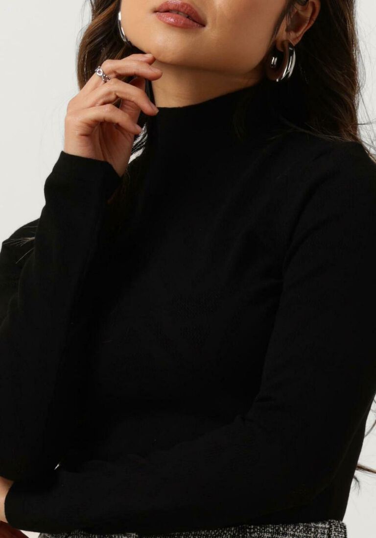 ALIX THE LABEL zwarte alix the label  ladies knitted a mesh top