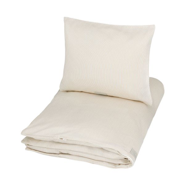 Cam Cam Classic Stripes Dekbedovertrek - 100 x 140 cm - Camel