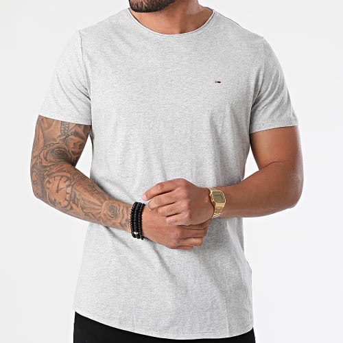 Tee Shirt Oversize Slim Jaspe 9586 Gris Chiné
