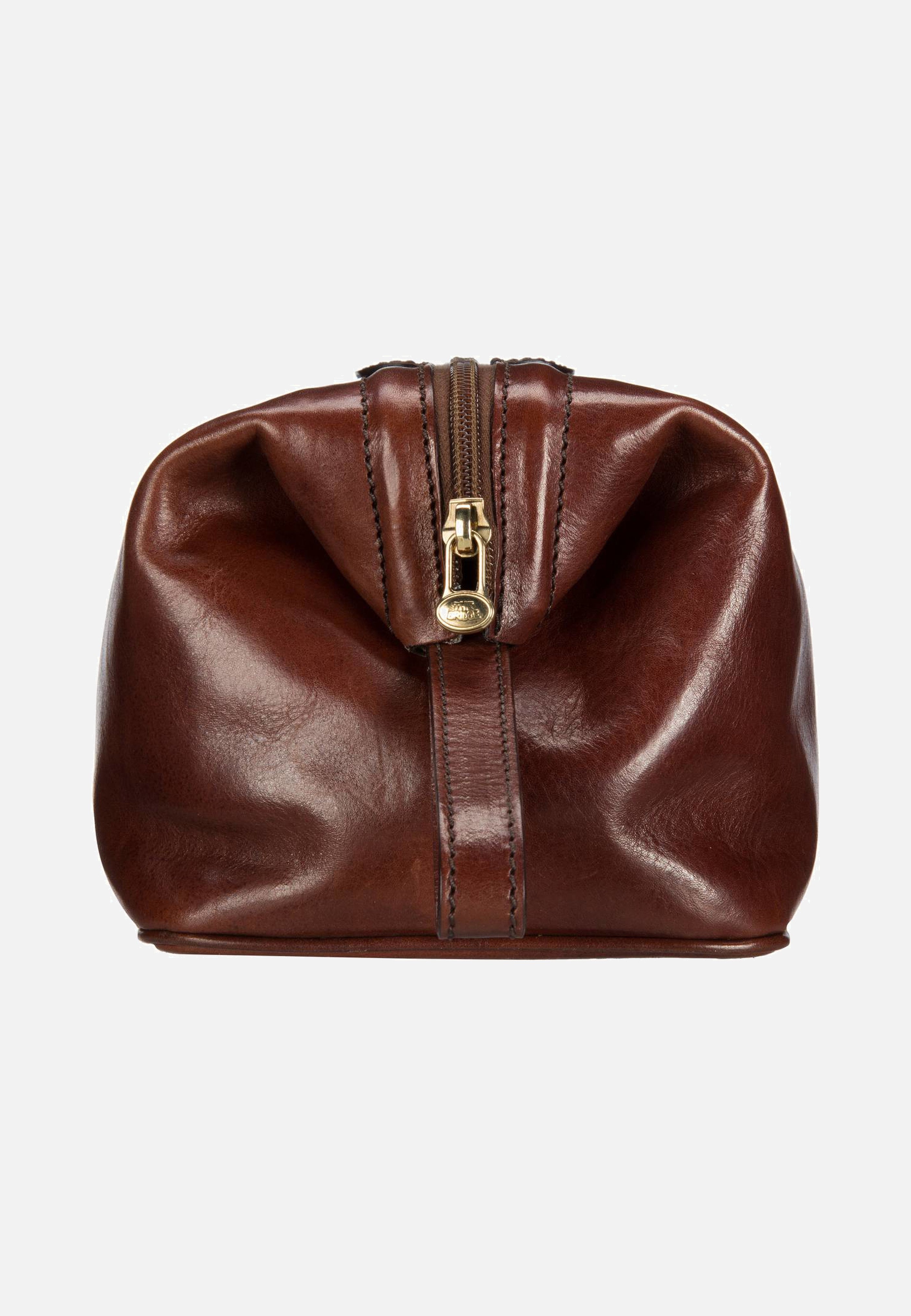 Story Viaggio Kulturtasche Braun - Kulturbeutel