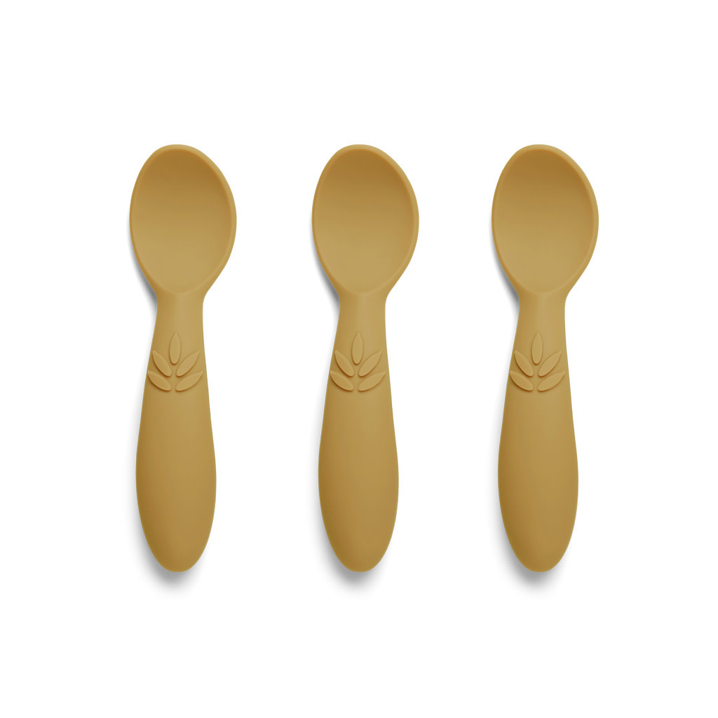 Nuuroo Nuuroo siliconen spoon Ella 3-pack dusty yellow