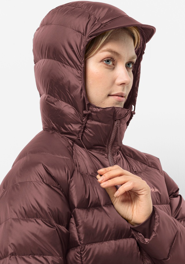 Jack Wolfskin Daunenjacke »NEBELHORN DOWN HOODY W« mit Kapuze