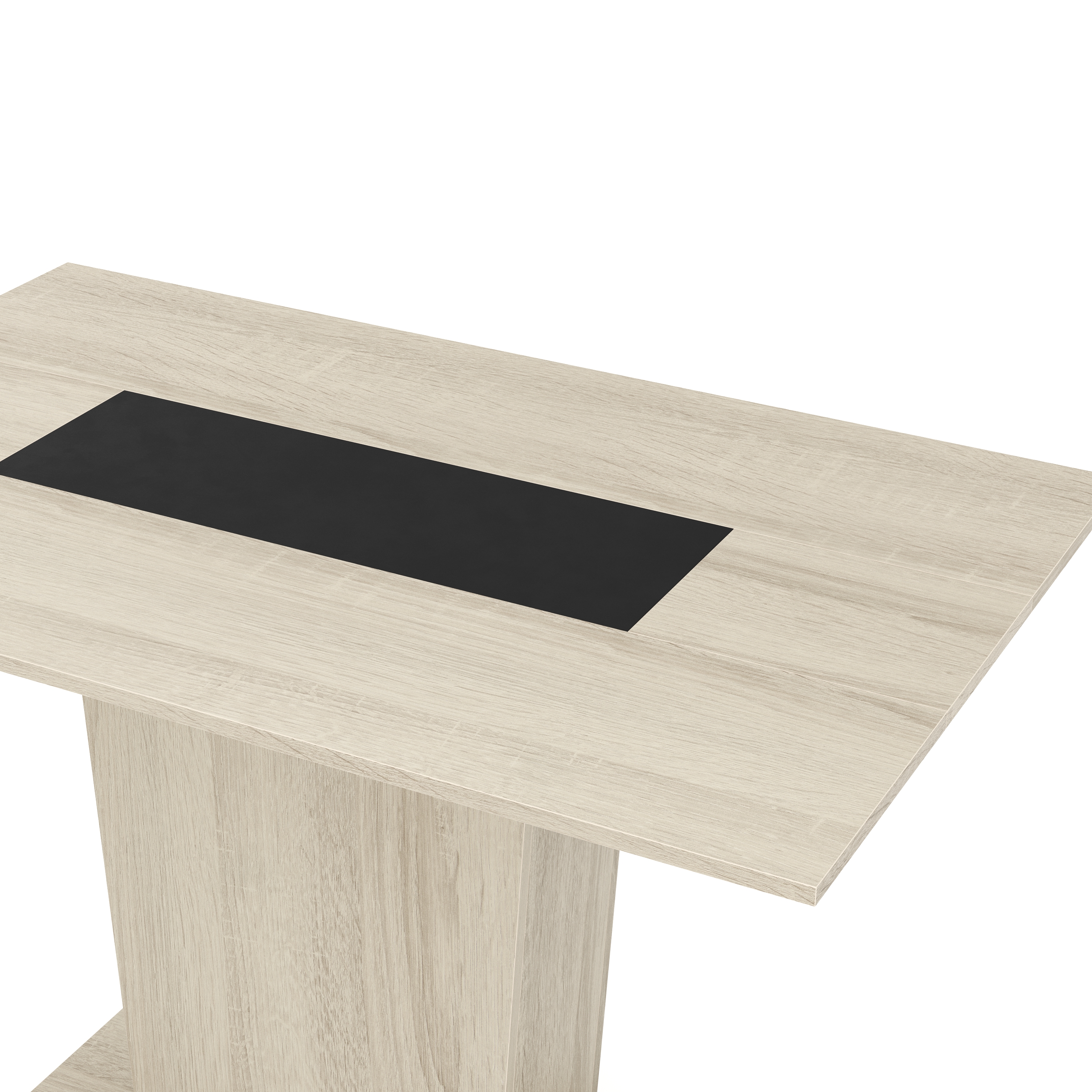 Esstisch HASEL 110 x 70 cm hellbraun/schwarz