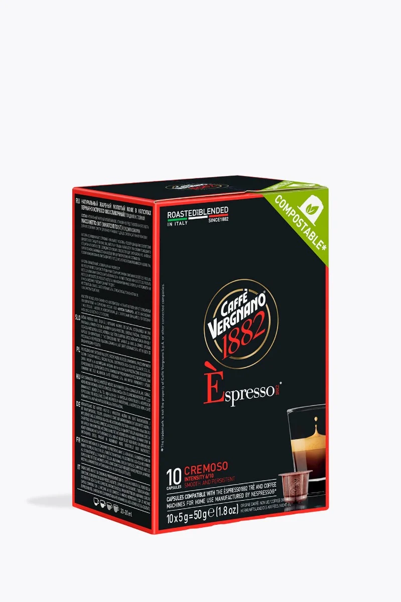 Caffè Vergnano Cremoso 10 Kapseln Nespresso® kompatibel