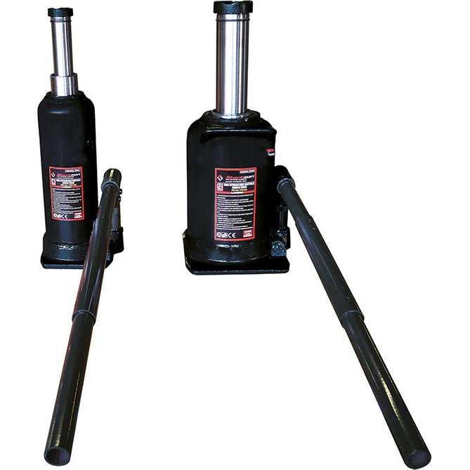 Cric bouteille double vérin