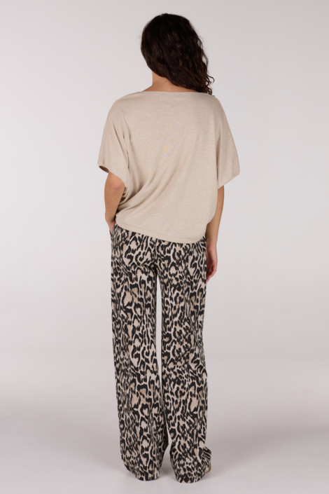 Juffrouw Jansen beige dames t-shirt