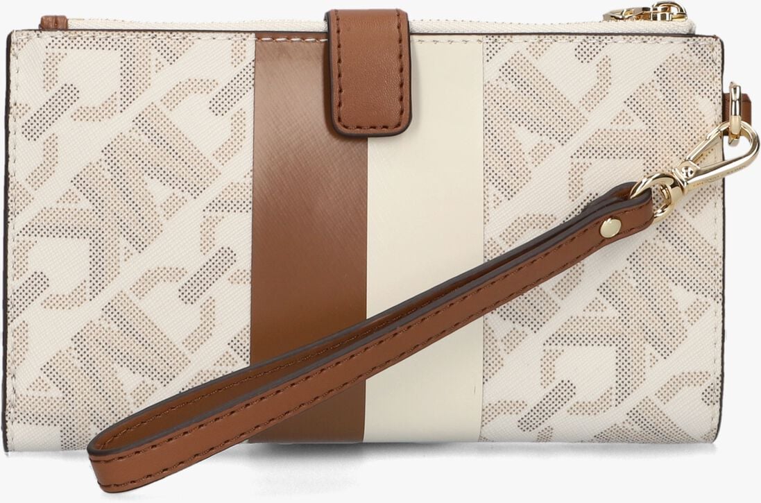 MICHAEL KORS beige michael kors portemonnee dblzp wristlet
