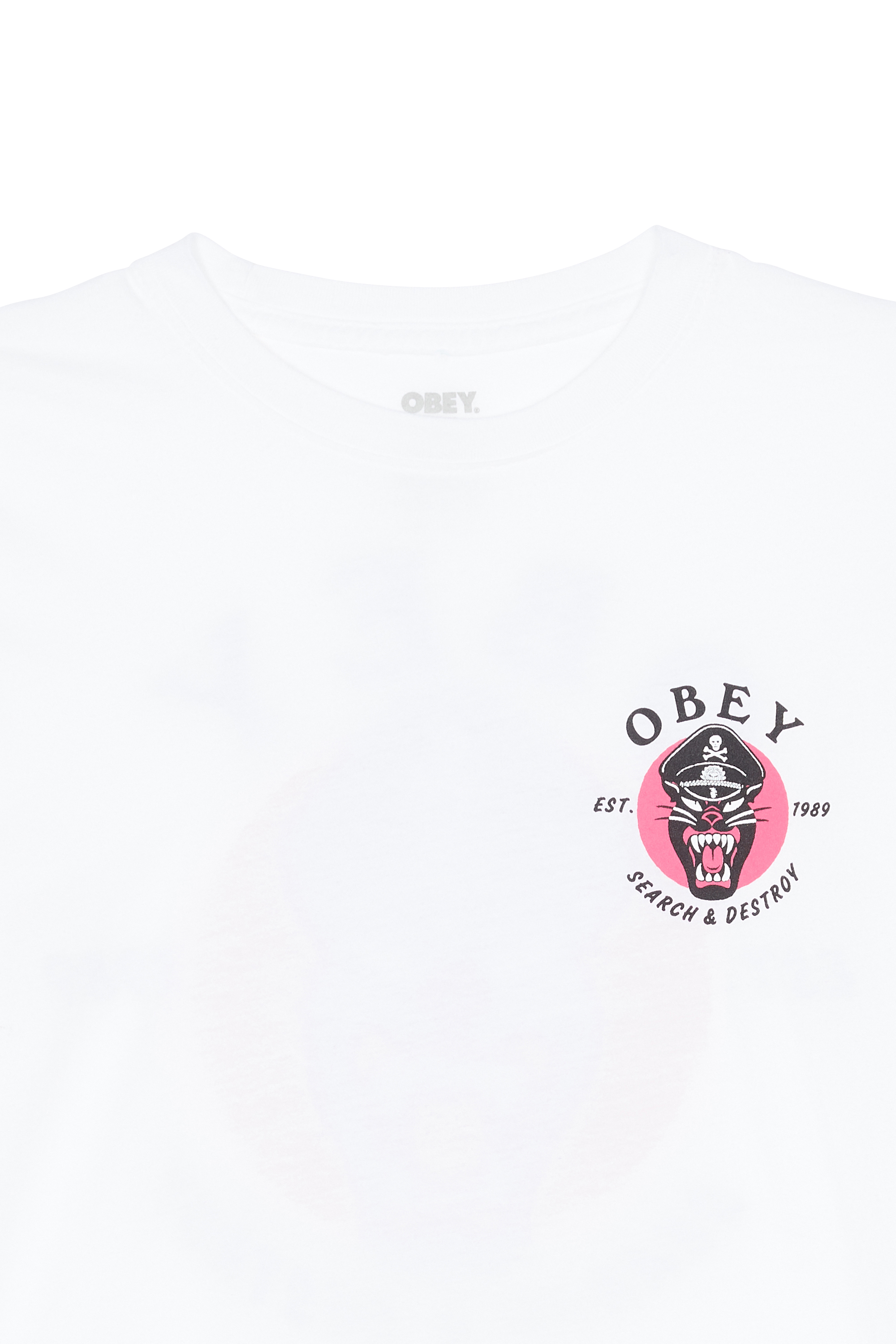 OBEY T-shirt OBEY BATTLE PANTHER Blanc