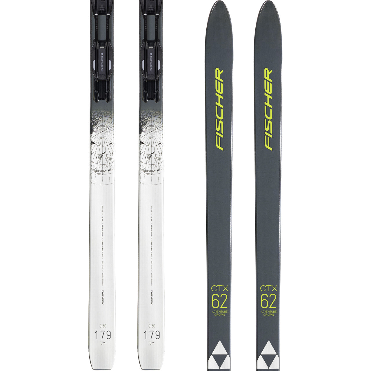 Fischer Adventure 62 Crown Xtralite incl. Control Step-In IFP blk/grey Bindung (2024/25) | Nordic Cruising | Langlaufski | Langlauf | XSPO