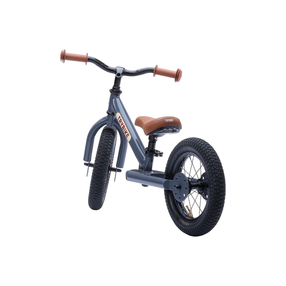 Trybike - 2 hjul stål - Antracitgrå