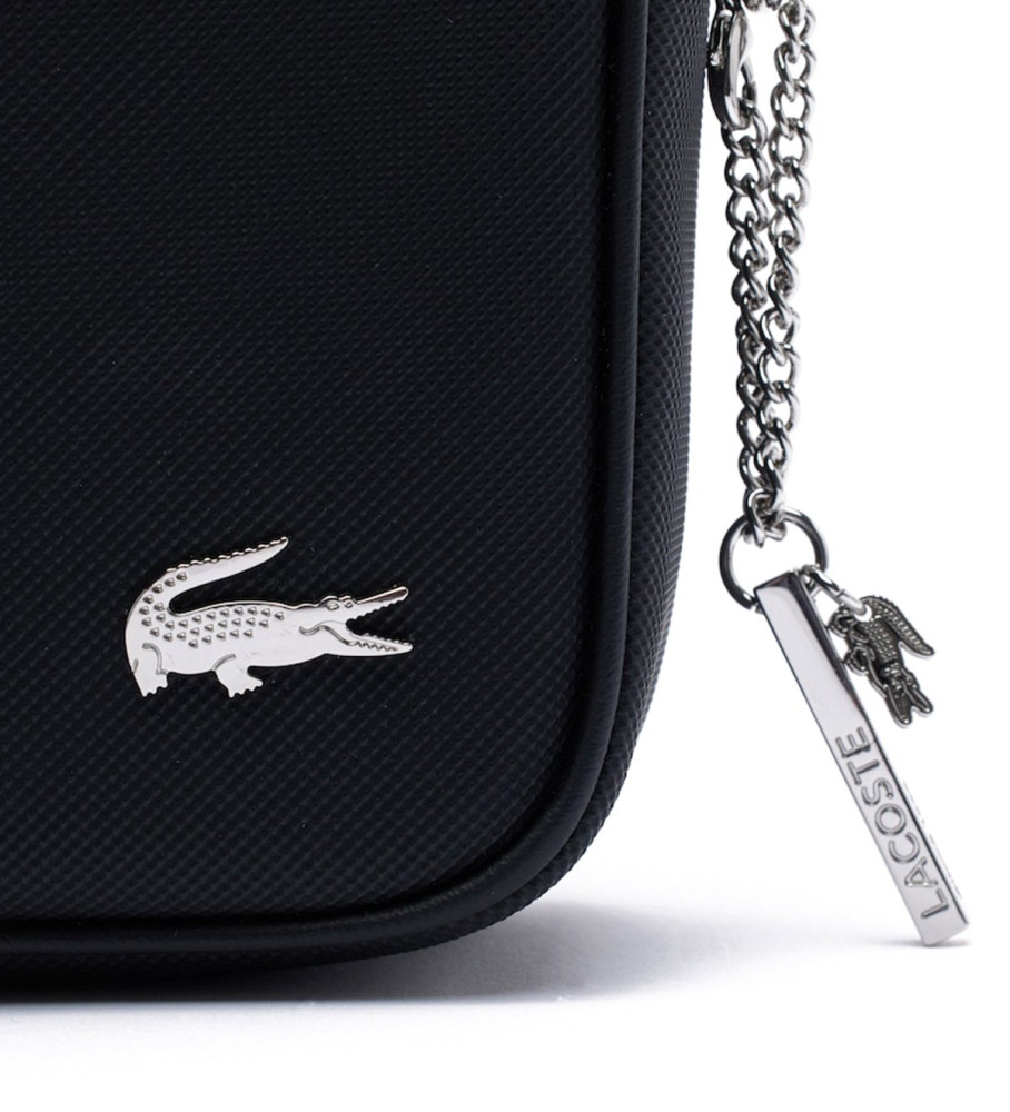 Bolsa de ombro preta Lacoste Daily Lifestyle