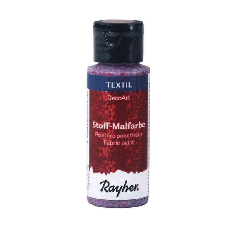 Peinture pour tissus extrême paillettes 59 ml - rouge