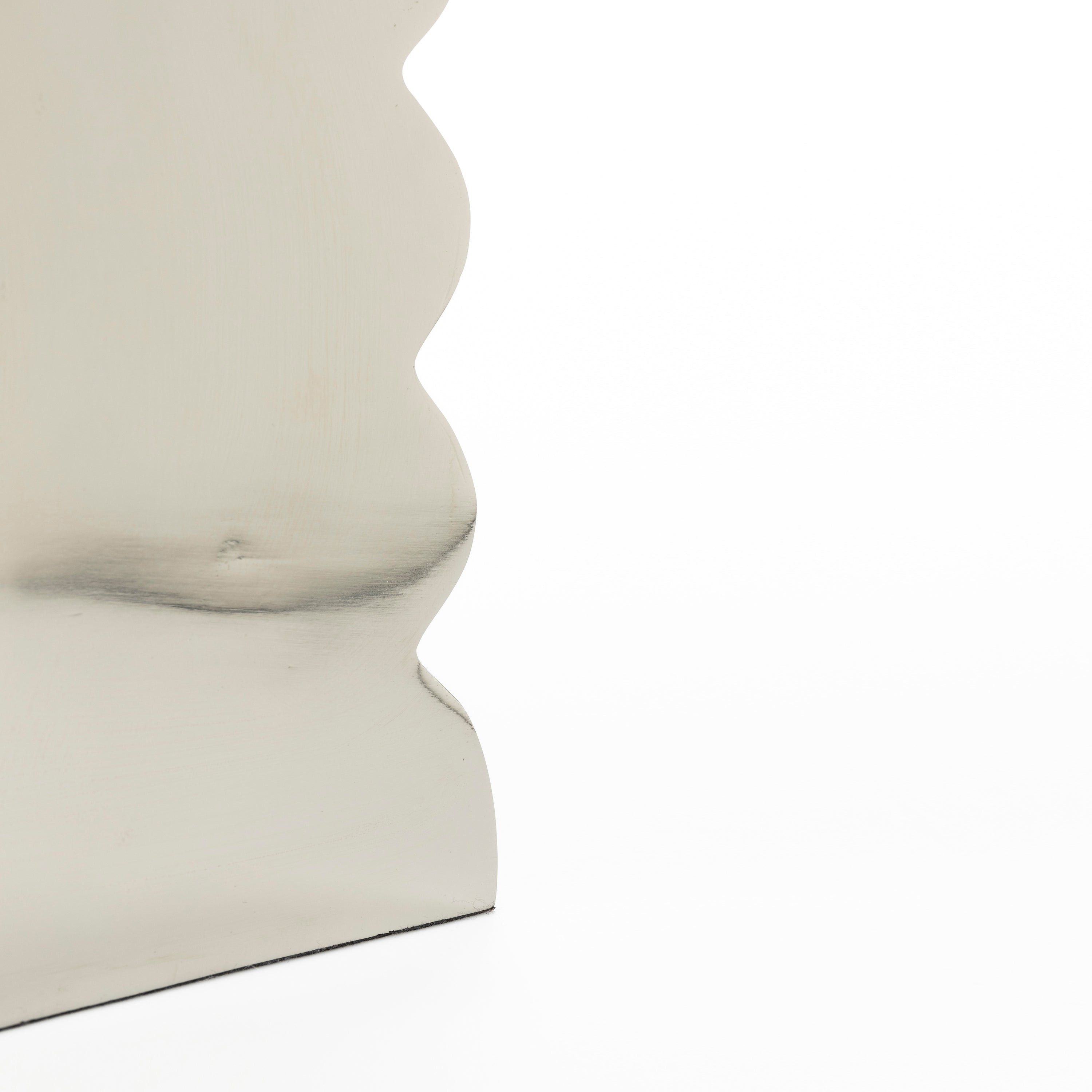 Zuiver Curves Kruk H 45 cm - Shiny Silver