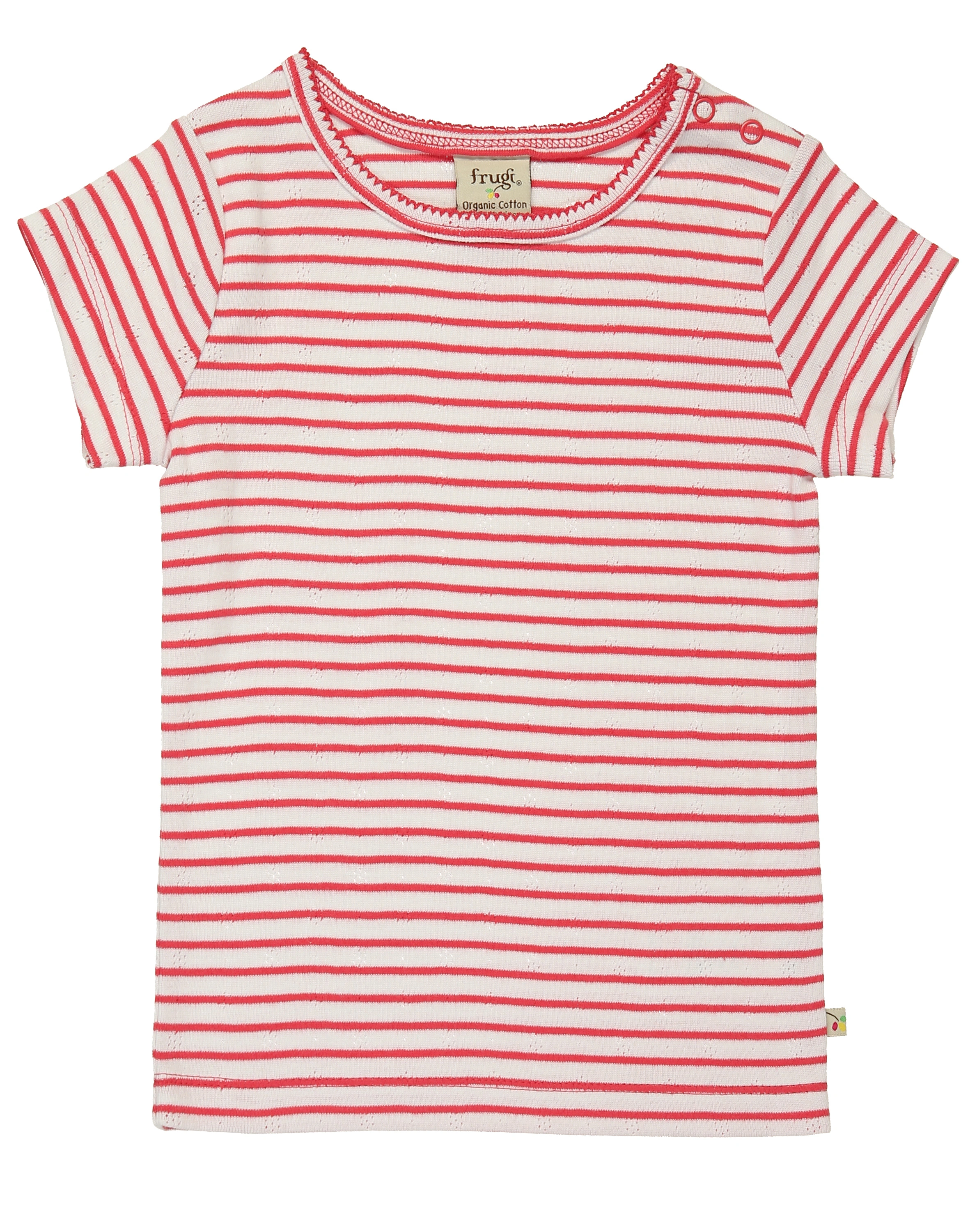 T-Shirt POINTELLE TOPS 2er-Set gestreift in türkis/pink