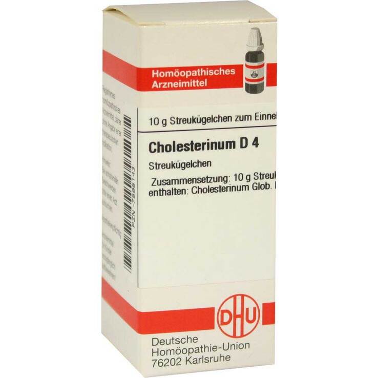 DHU Cholesterinum D 4 Globuli, 10 g