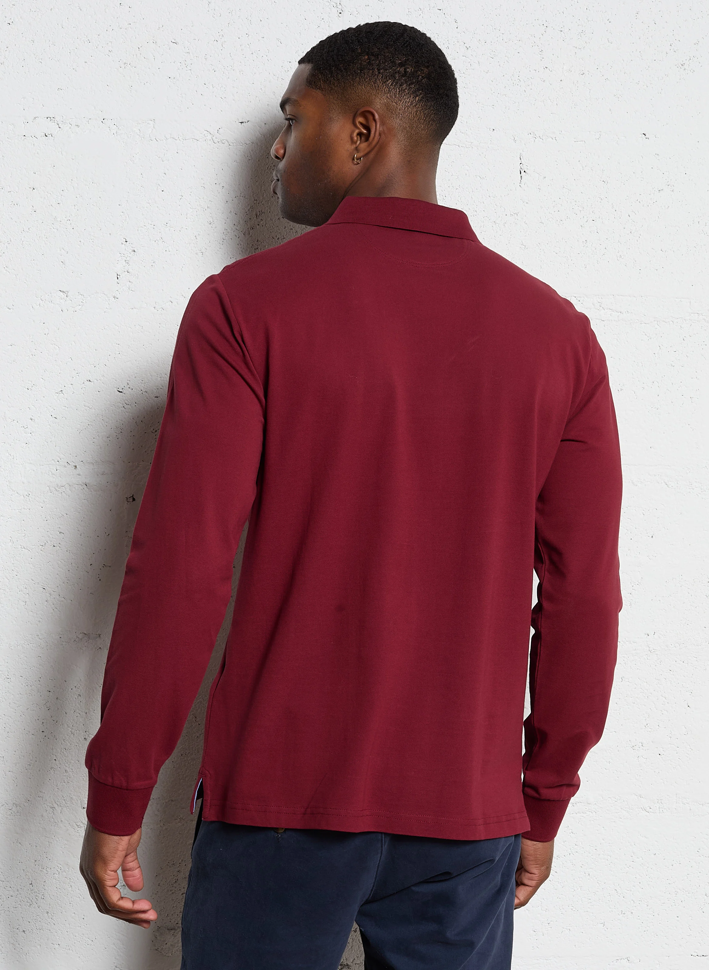 Polo regular-fit en coton| Rouge