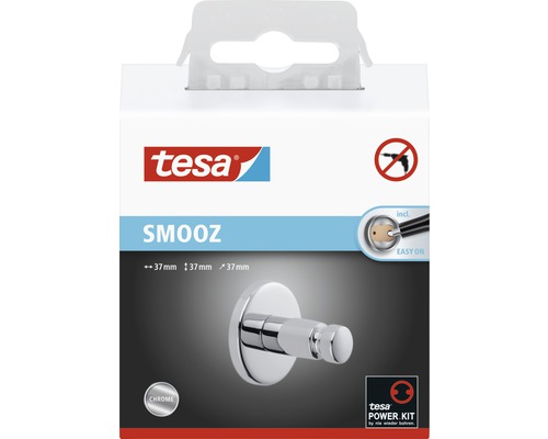 tesa handdoekhaak SMOOZ chroom