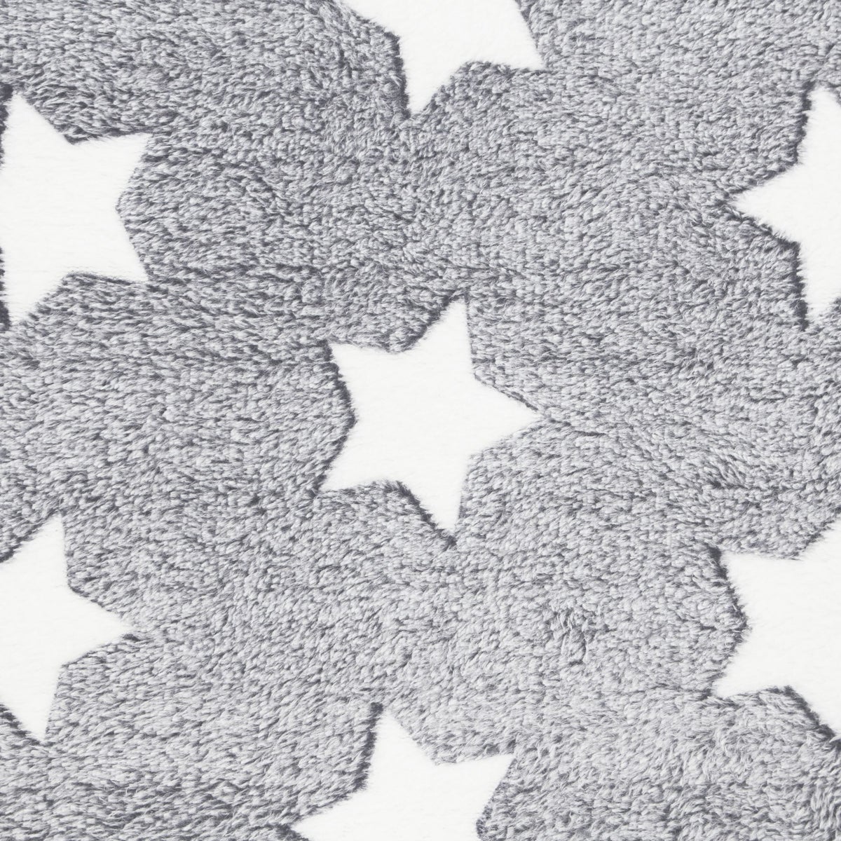 FRANK FLECHTWAREN | White-Stars knuffeldeken, POLYESTER, 128 x 152 cm