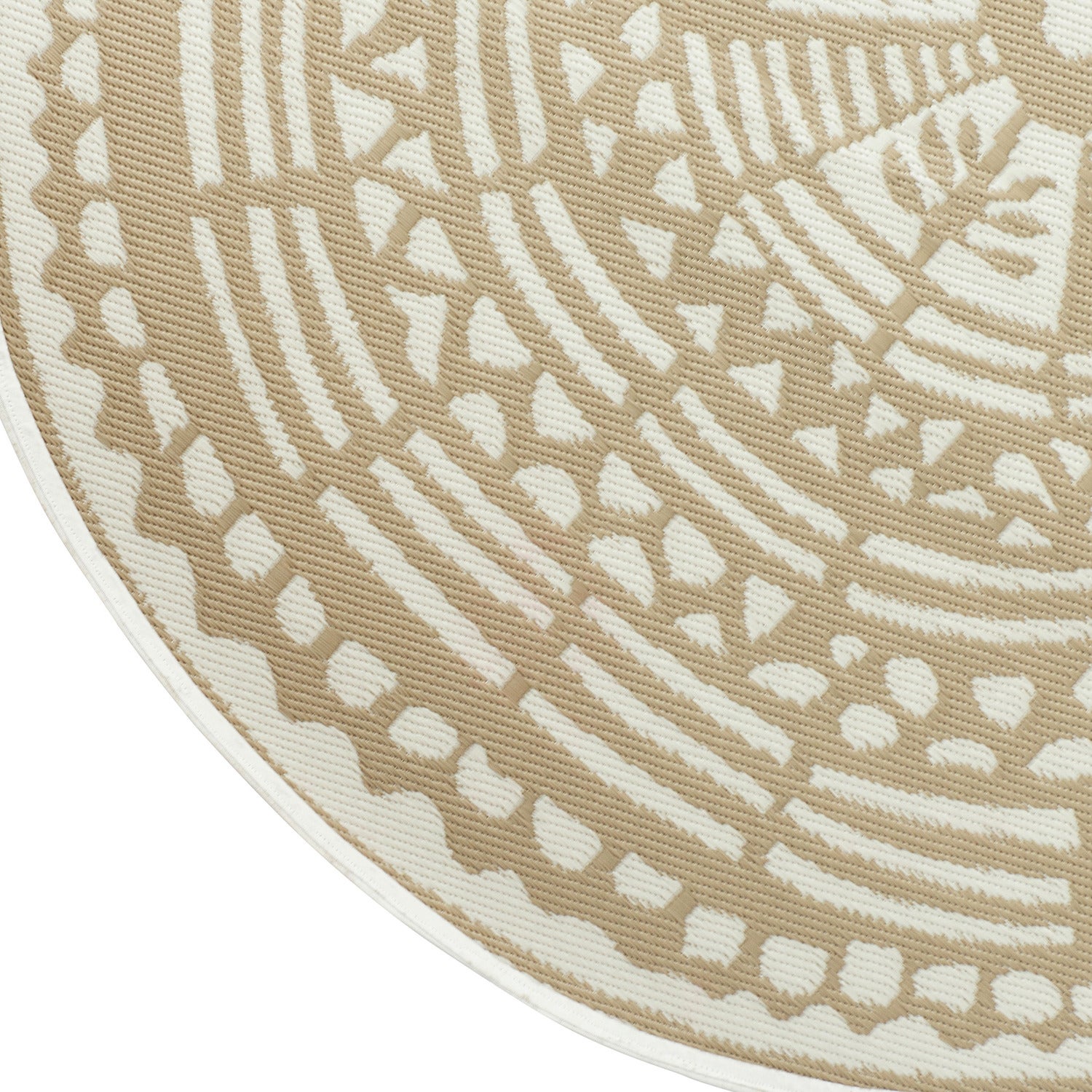 Intratuin buitenkleed Decor rond beige D 180 cm