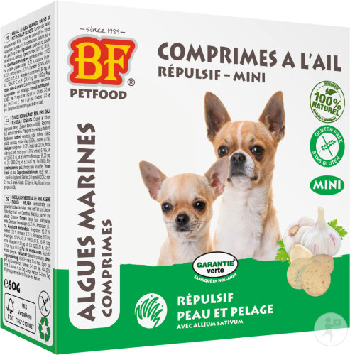 BF Petfood Comprimés Mini Aux Algues Marines Chiots Et Petits Chiens 100 Pièces