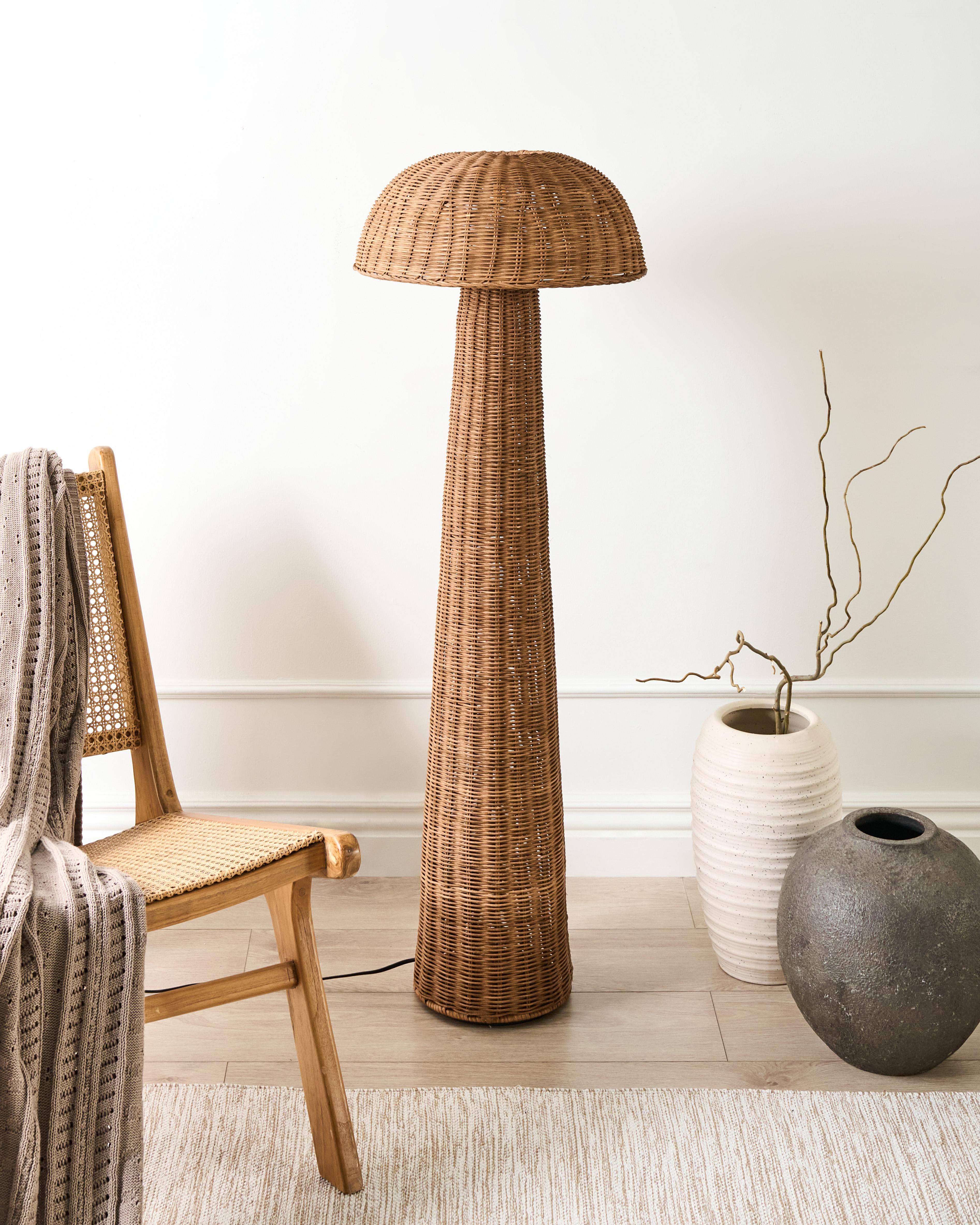 Staande lamp ALERO Rotan Natuurlijk