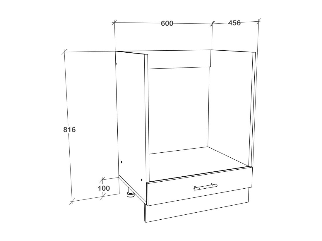 Armoire de four Largeur 60 cm Cuisine Esilo F