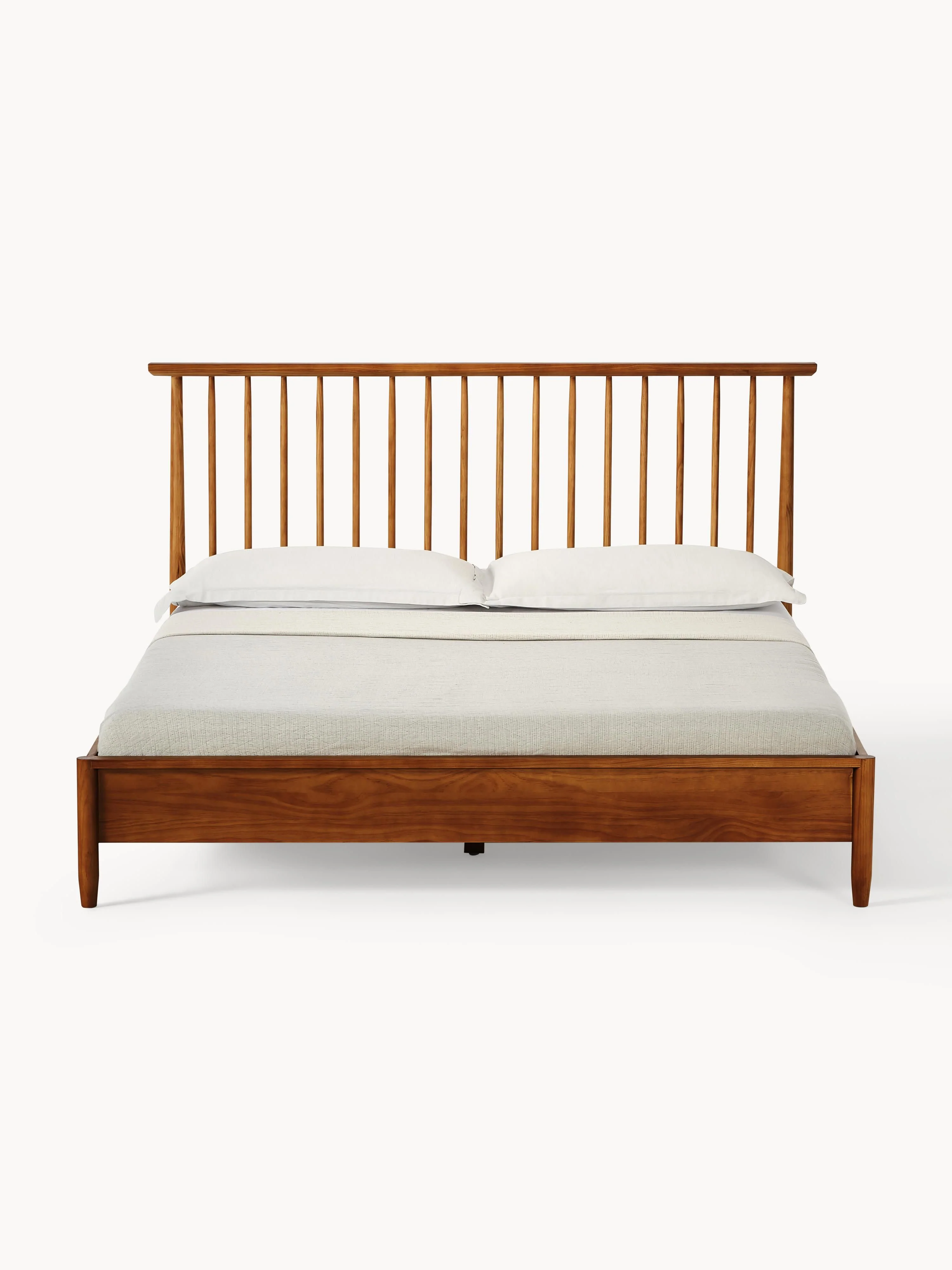 Houten bed Windsor met hoofdeinde van grenenhout