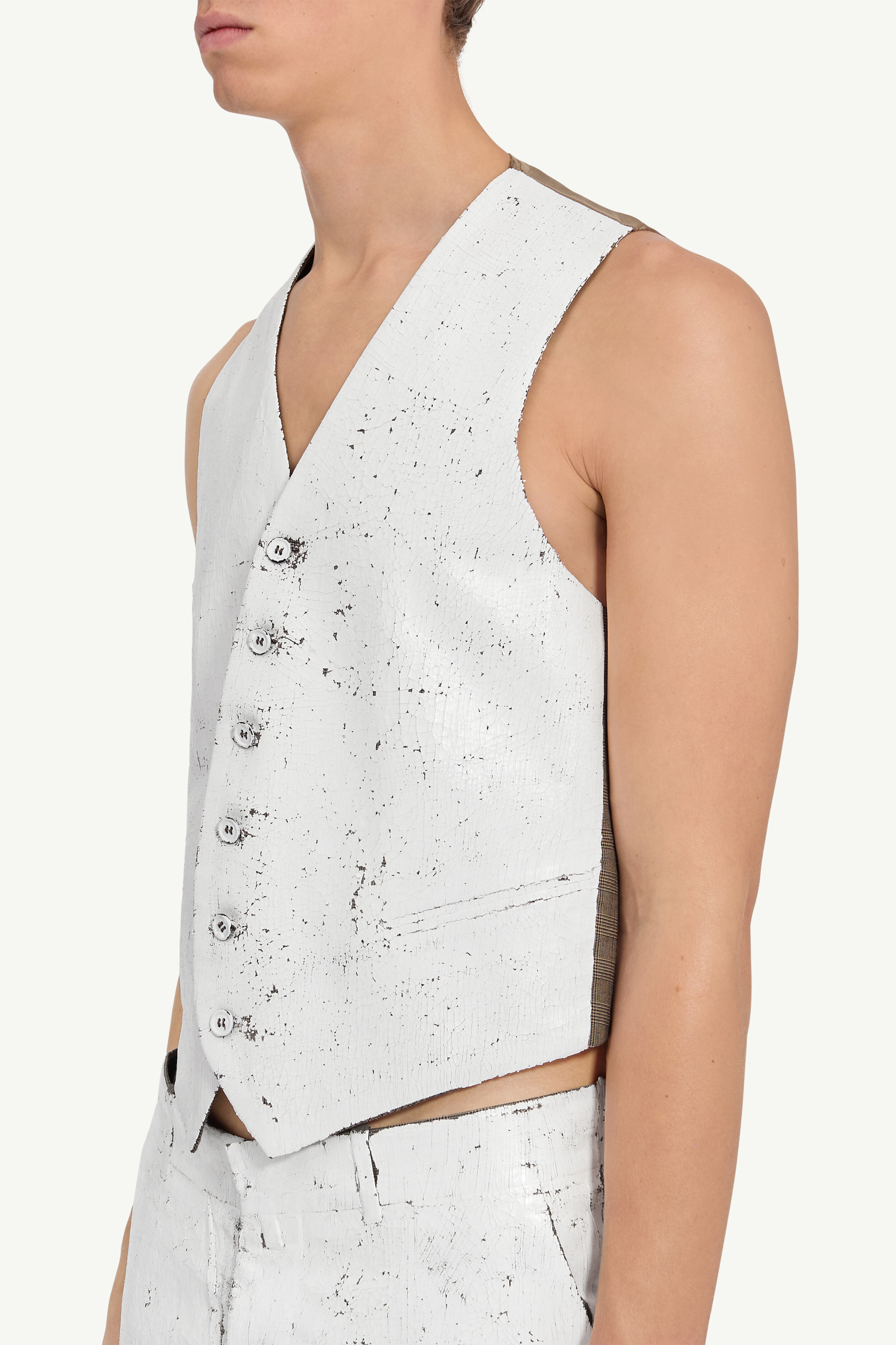 Gilet de costume mi-peint