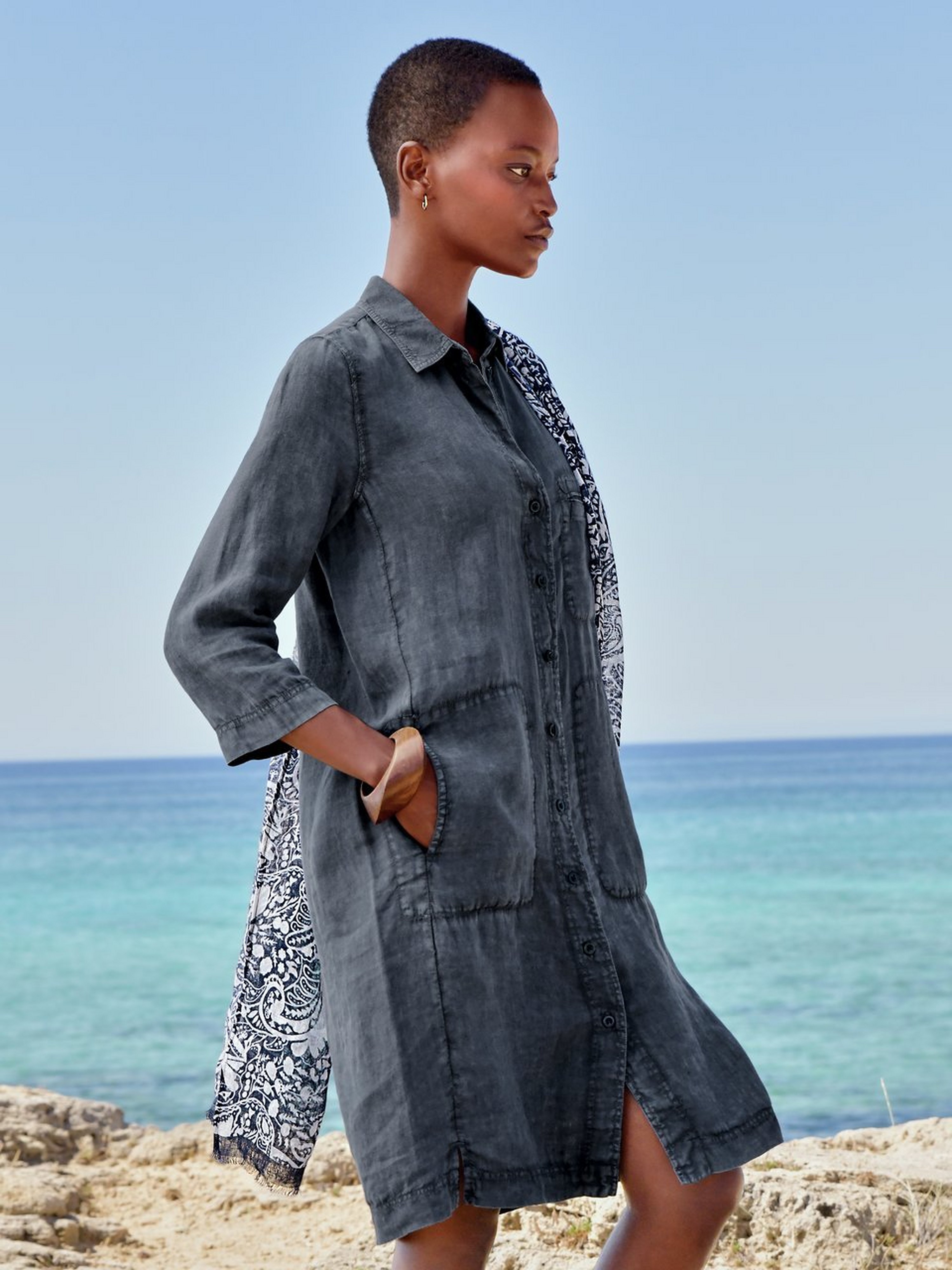 Kleid mit 3/4-Arm