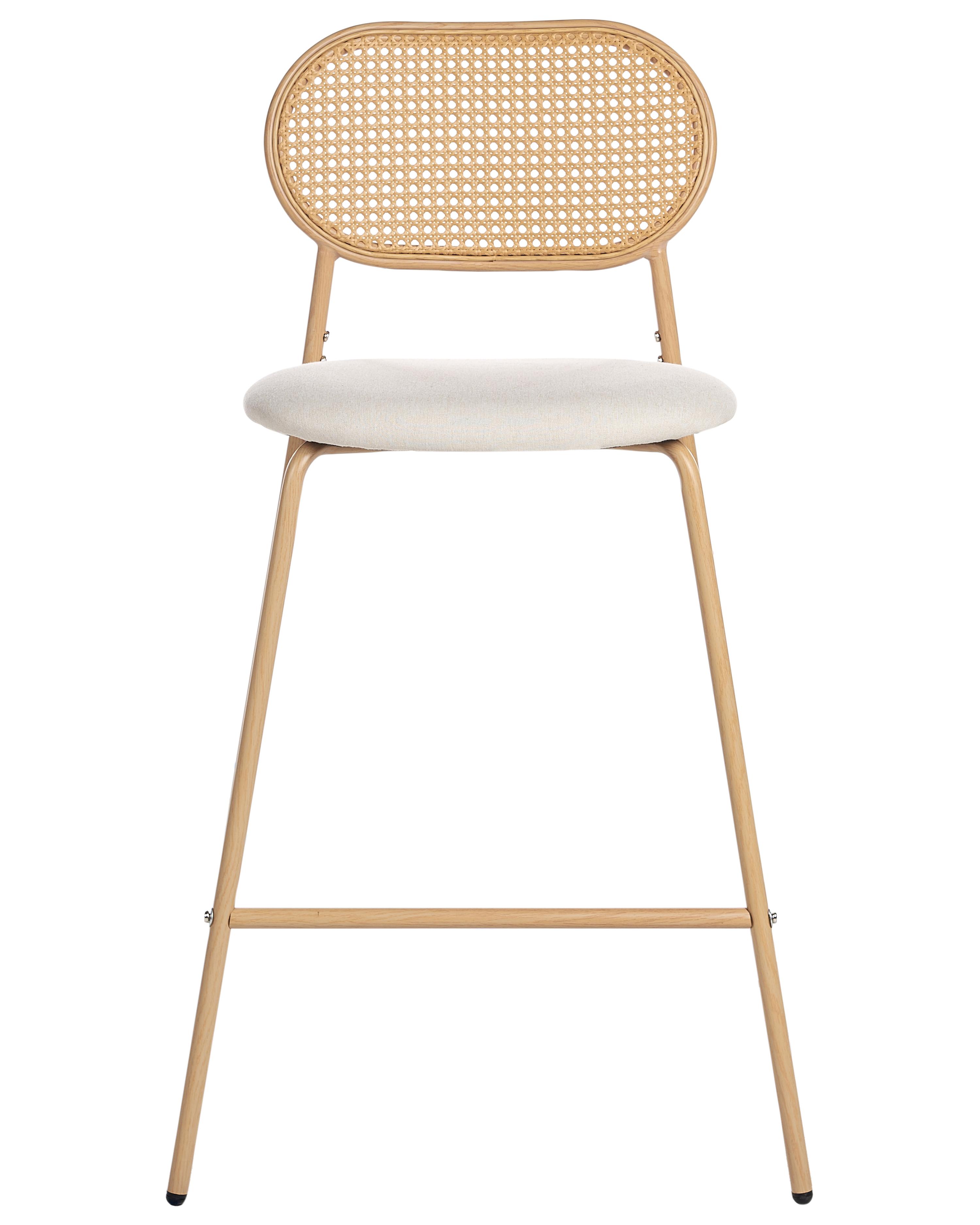 Set van 2 barstoelen ADAVER Lichtbruin