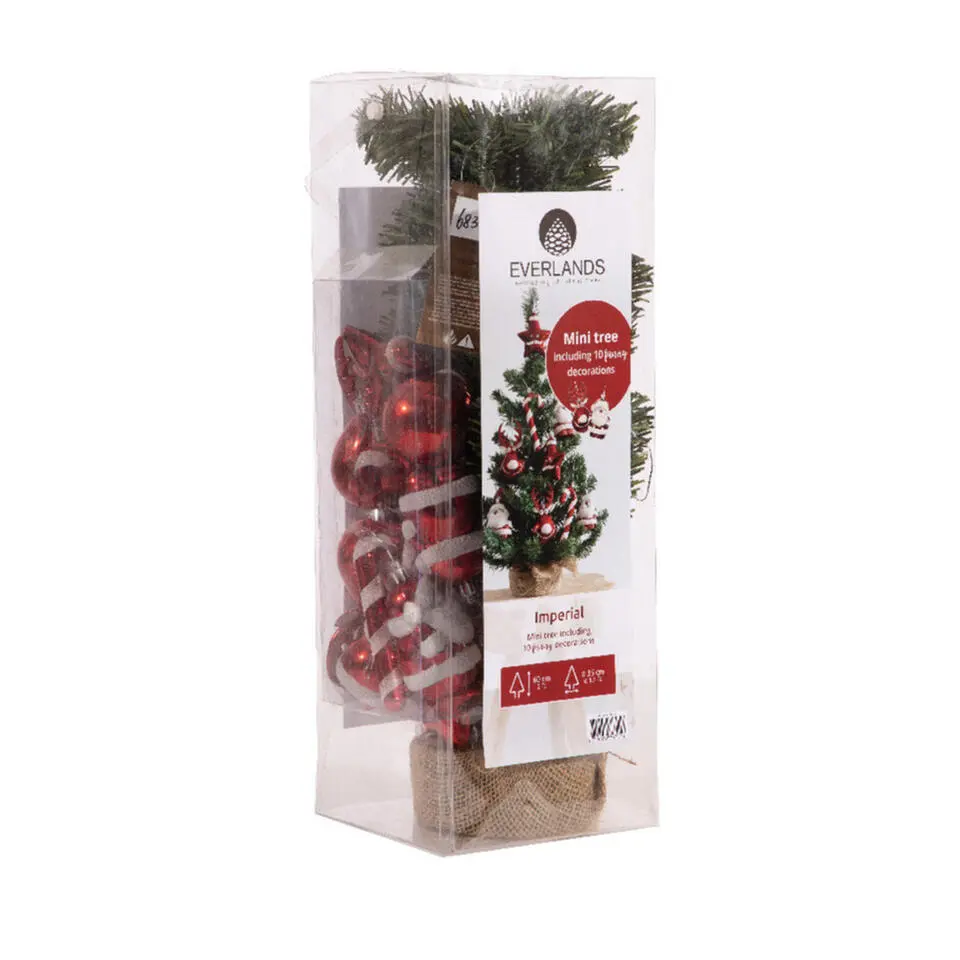 Bellatio Decorations Kunstboom - H75 cm - met kerstversiering
