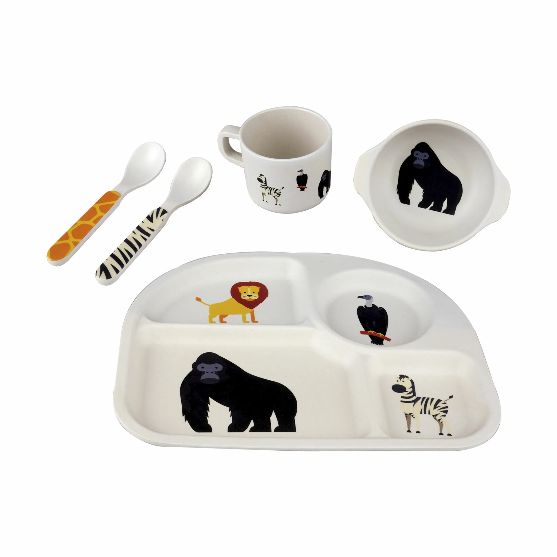 Barbo Toys Spisesæt Safari - 5 dele