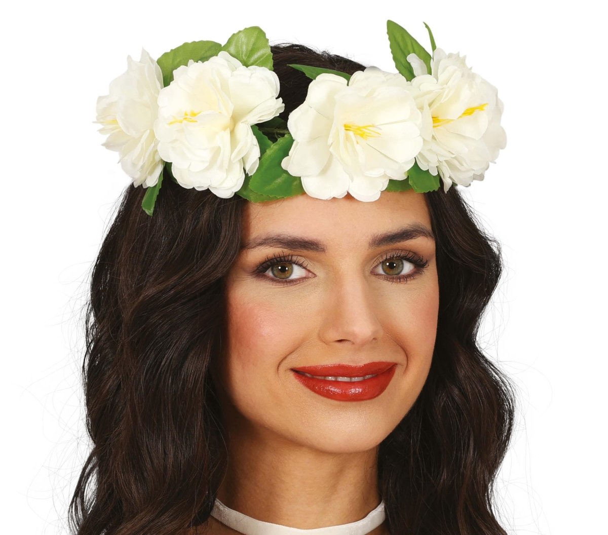 Bloemen Krans Wit 20cm
