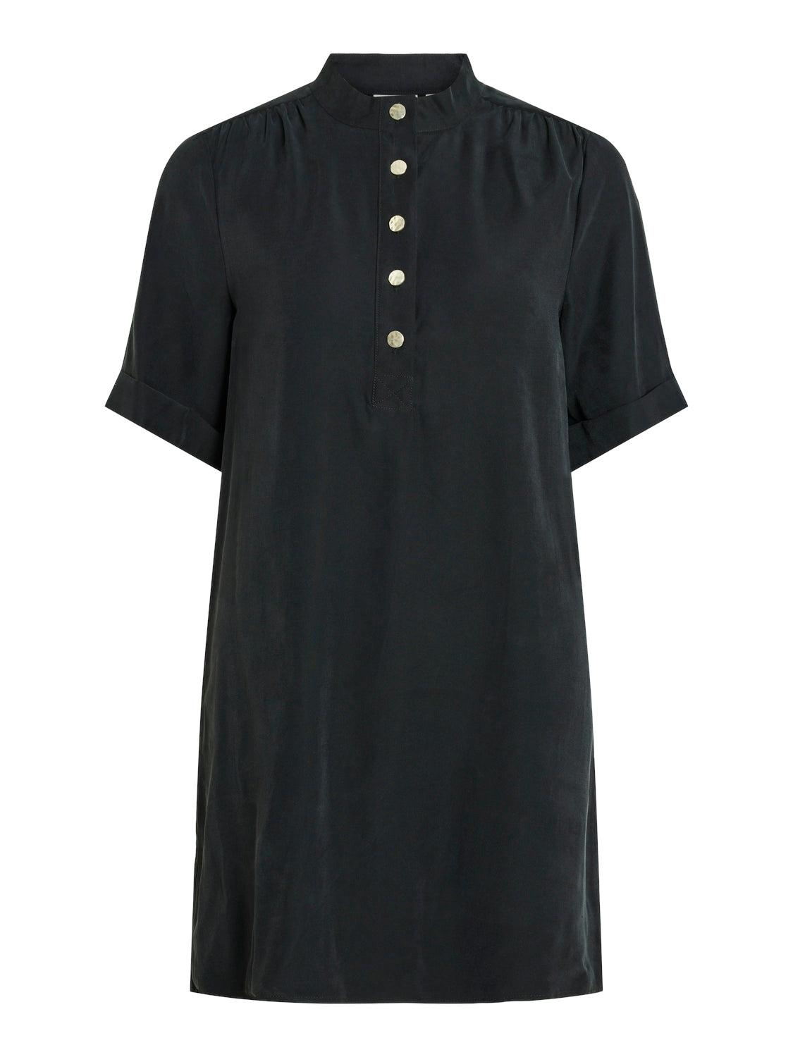 Vila  Vigalato High Neck kort kjole - Black Beauty