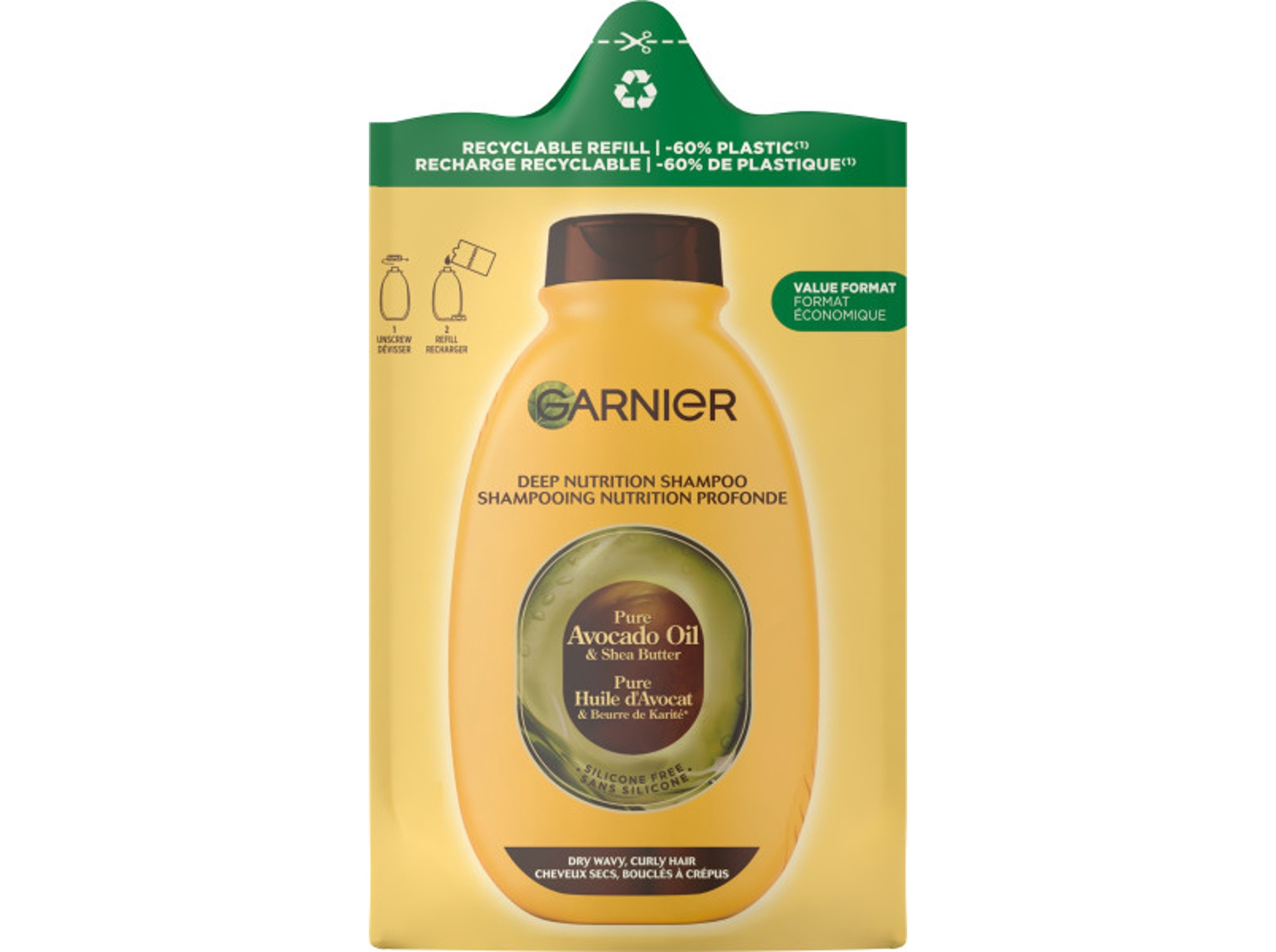 CHAMPÔ REFILL ULTRA SUAVE ABACATE 250ML