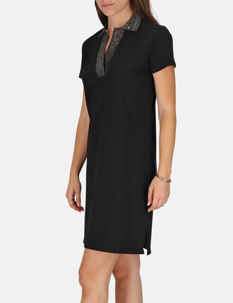 LES TROPEZIENNES PAR M.BELARBI HUTTES ROBE POLO NOIR