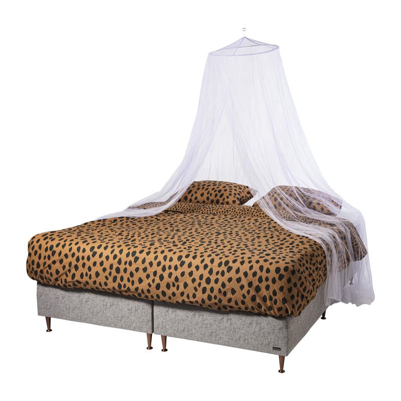Klamboe met ring - 2-persoons - wit - ⌀60x230x1000 cm