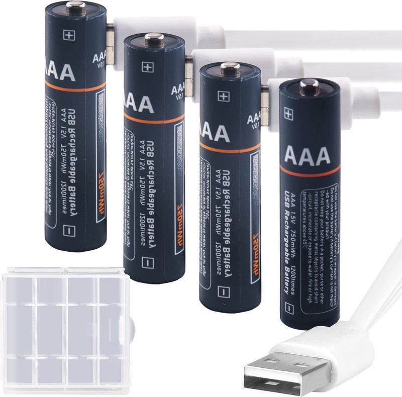 Anna's Collection - Oplaadbare Batterijen AAA - 4x - USB-oplaadbaar - Herlaadbare Batterijen