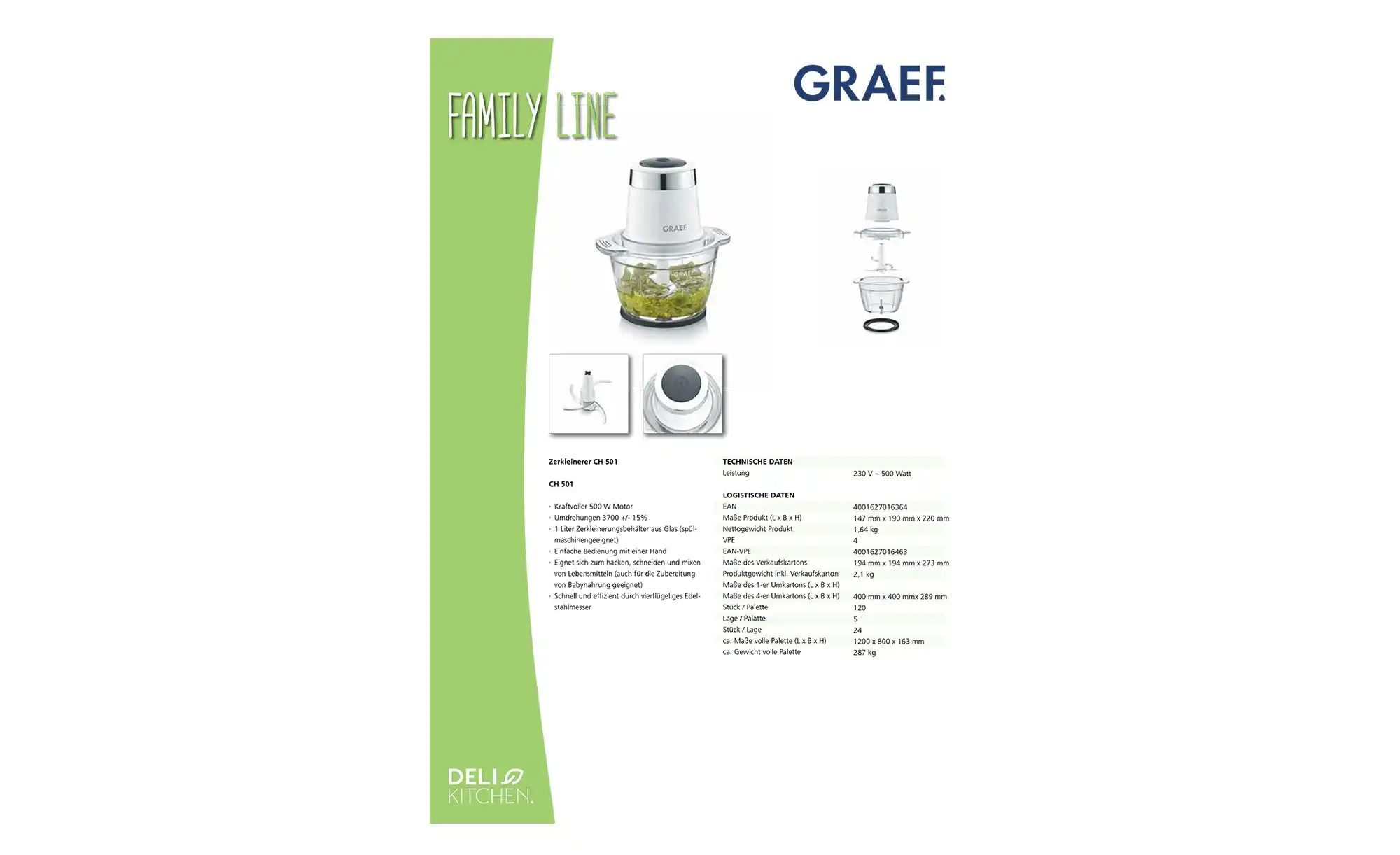 GRAEF Zerkleinerer CH 501 EU