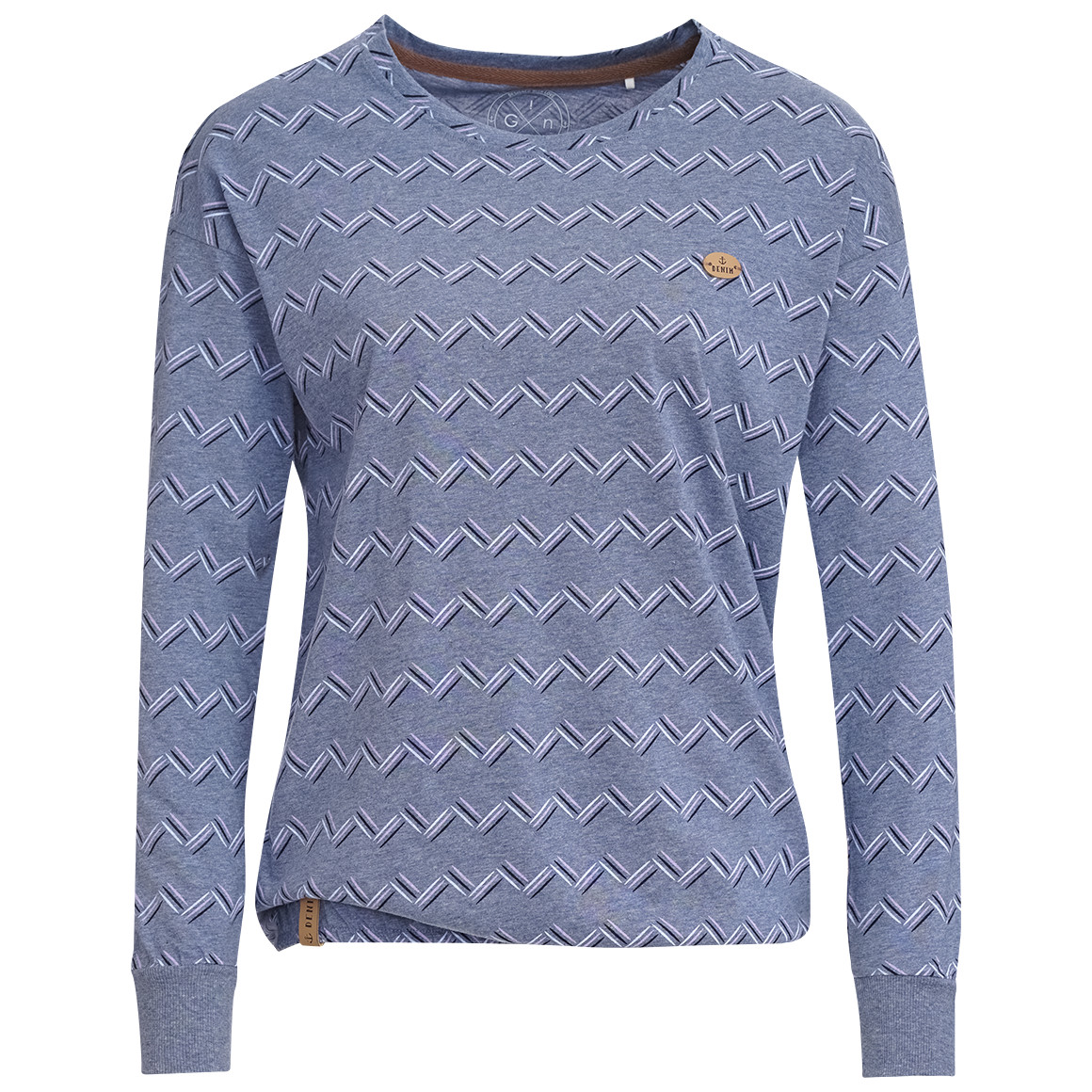 Gina Damen Langarmshirt hellblau