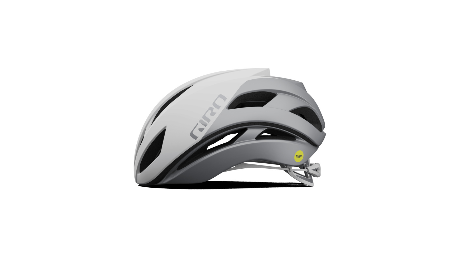 Giro Eclipse Spherical Race Fietshelm Mat Wit/Zilver